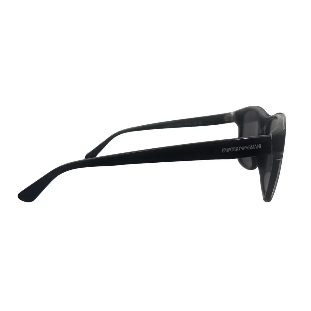 Emporio Armani Shiny Black Top Crystal Dark Gray Polarized Sunglasses EA 4208